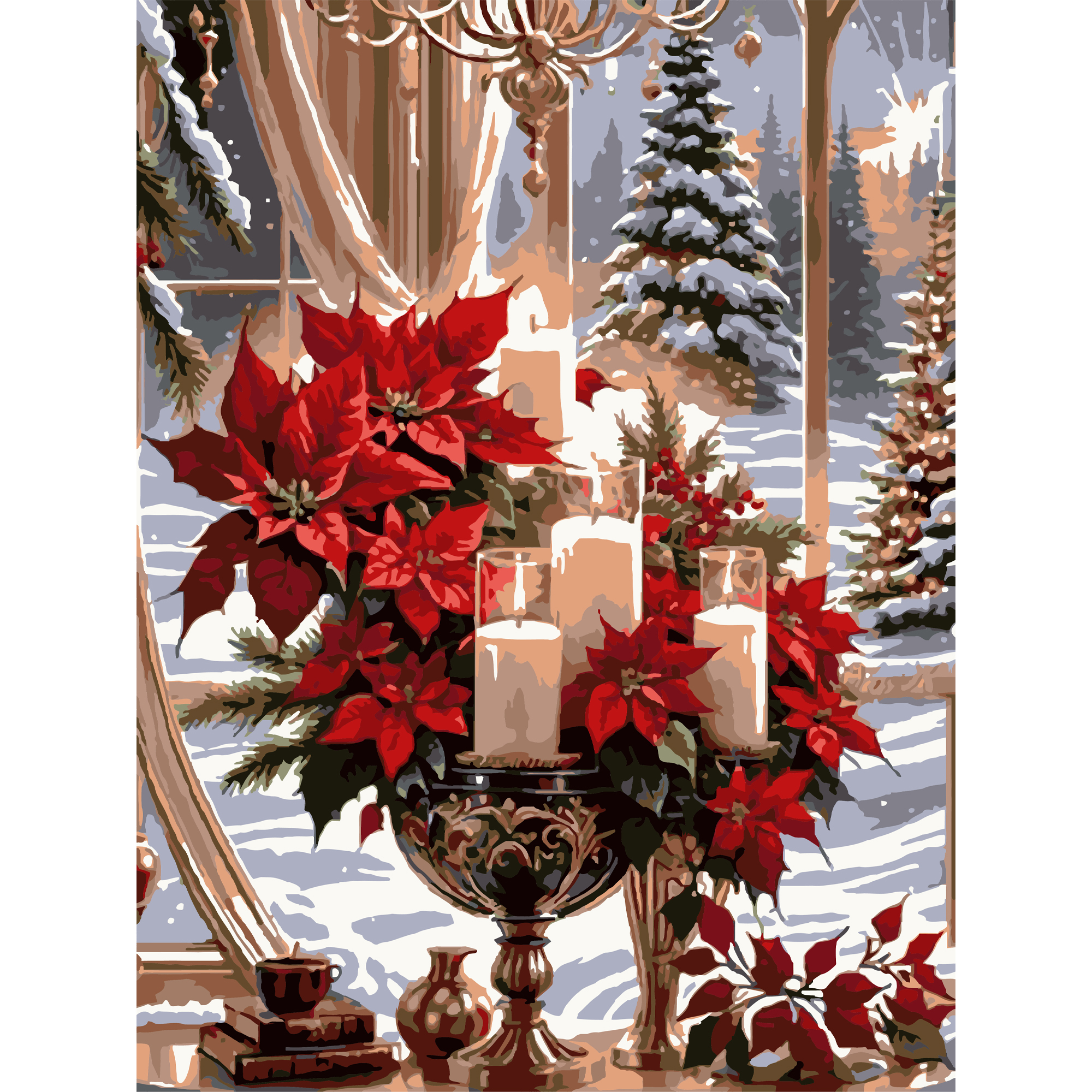 Різдвяні свічки з лаком та з рівнем 