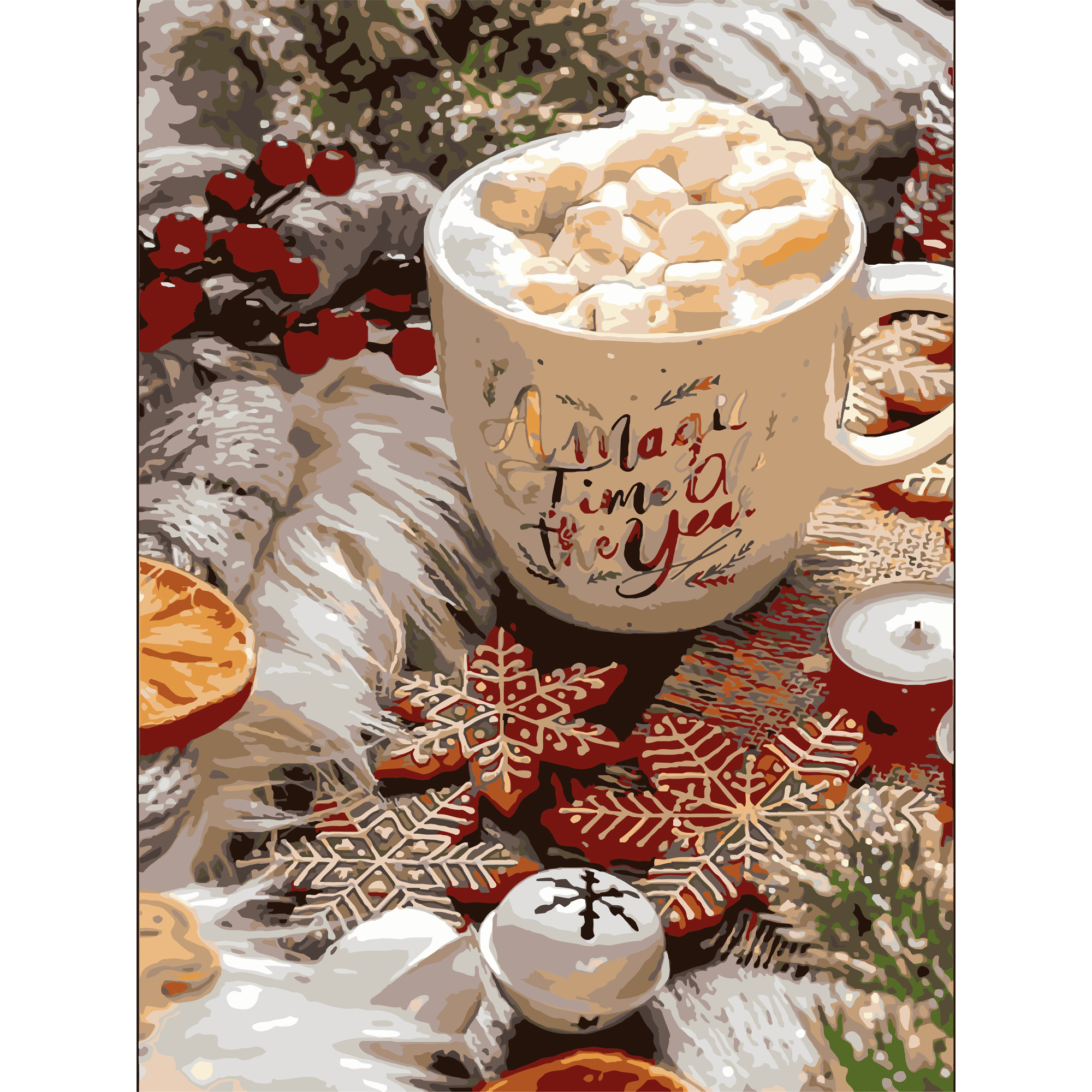 Різдвяне какао з лаком та з рівнем 