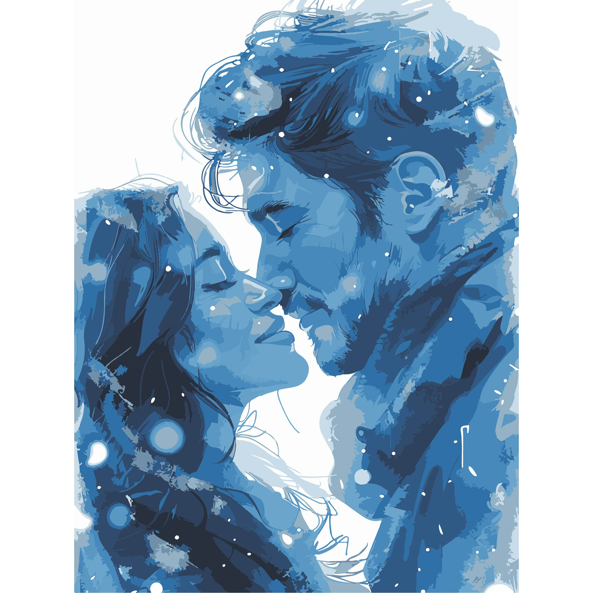 Malen nach Zahlen Strategie PREMIUM Winterliebende mit Lack und Wasserwaage, 30 x 40 cm (SS1246)