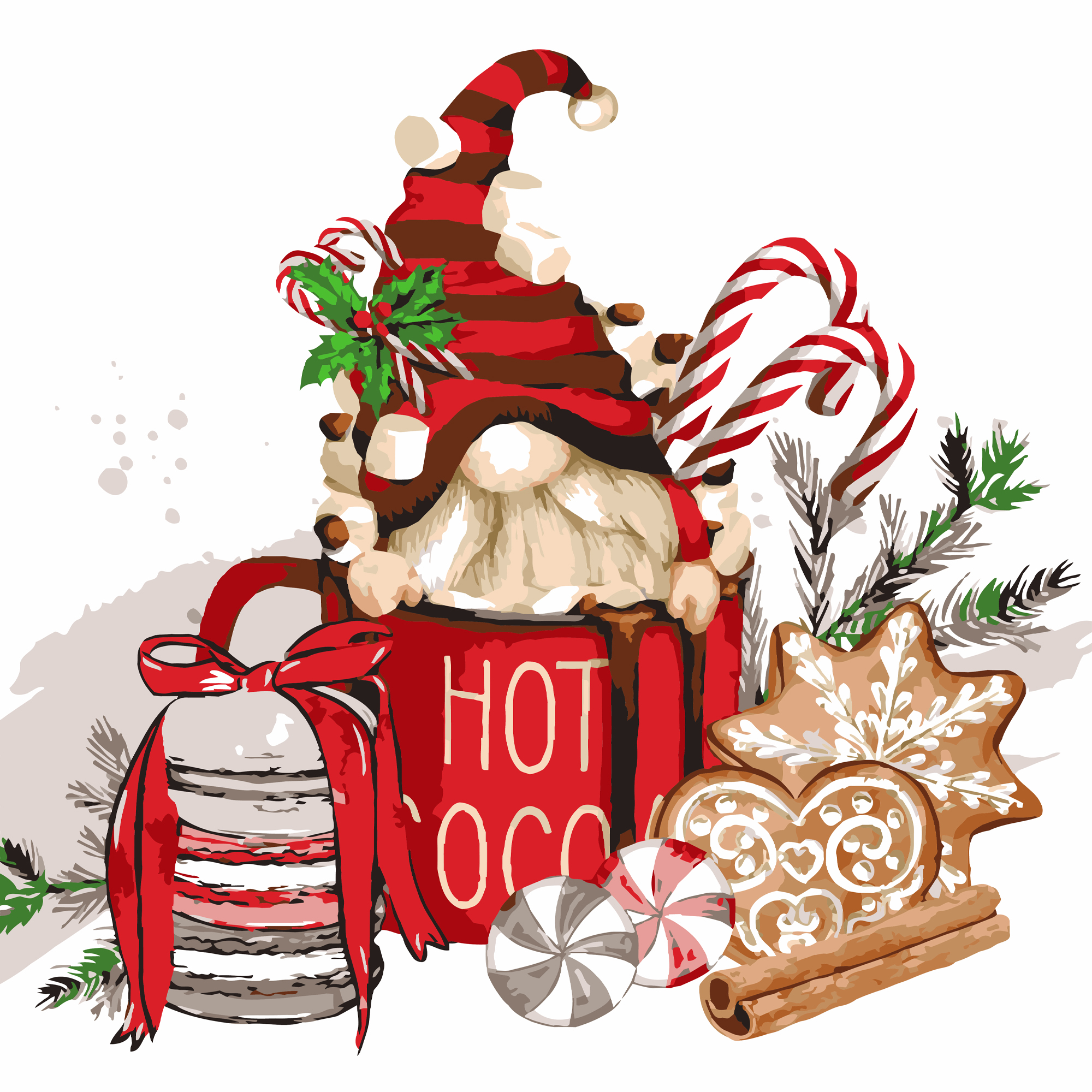 Gnome with goodies size 