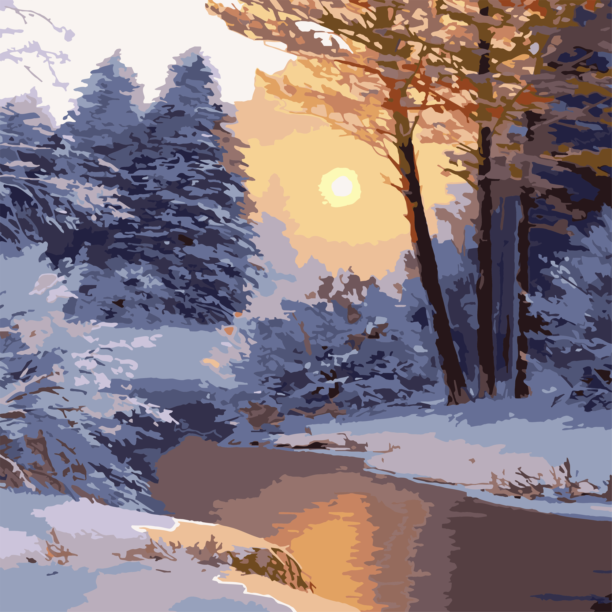 Зимний рассвет 