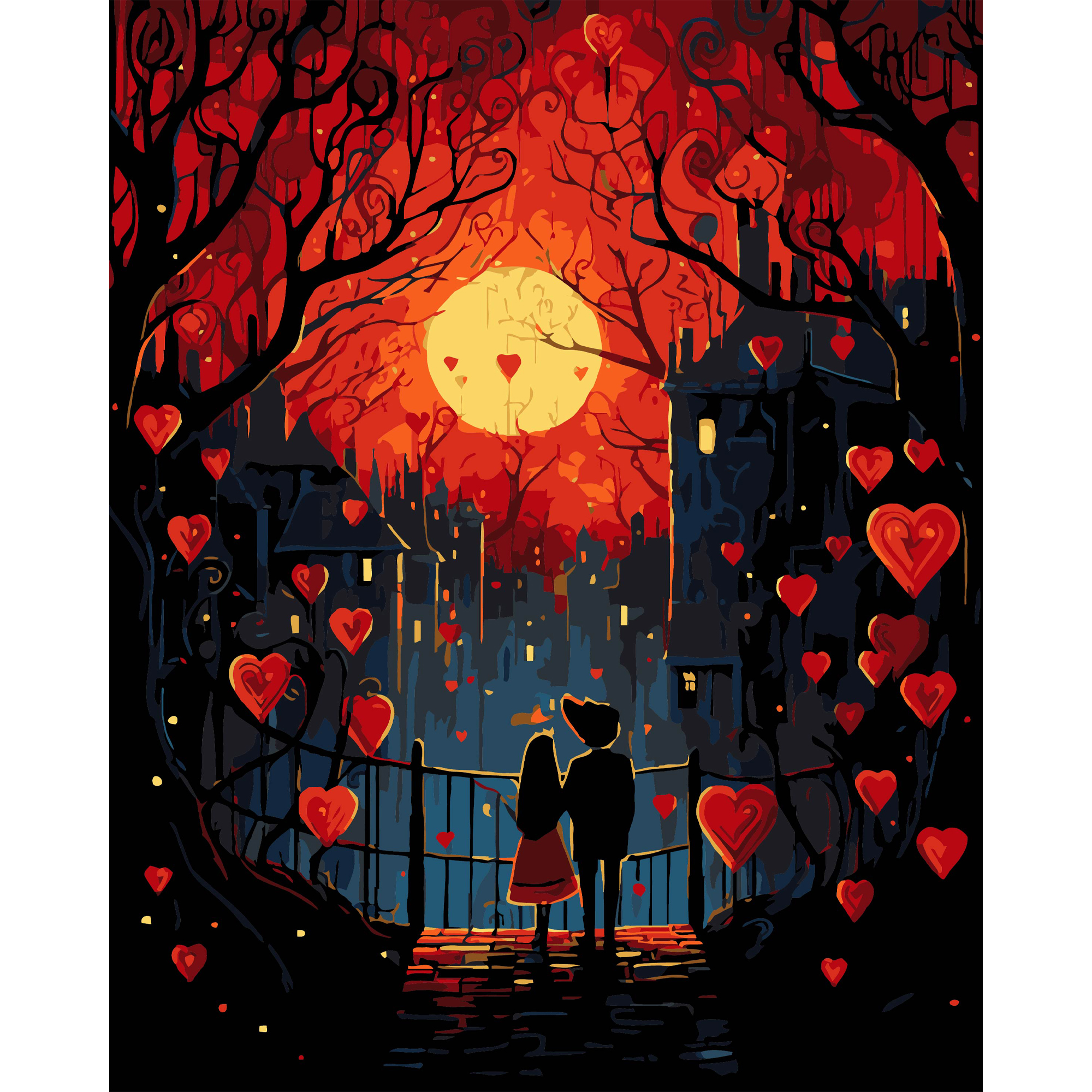 Свидание на черном фоне 