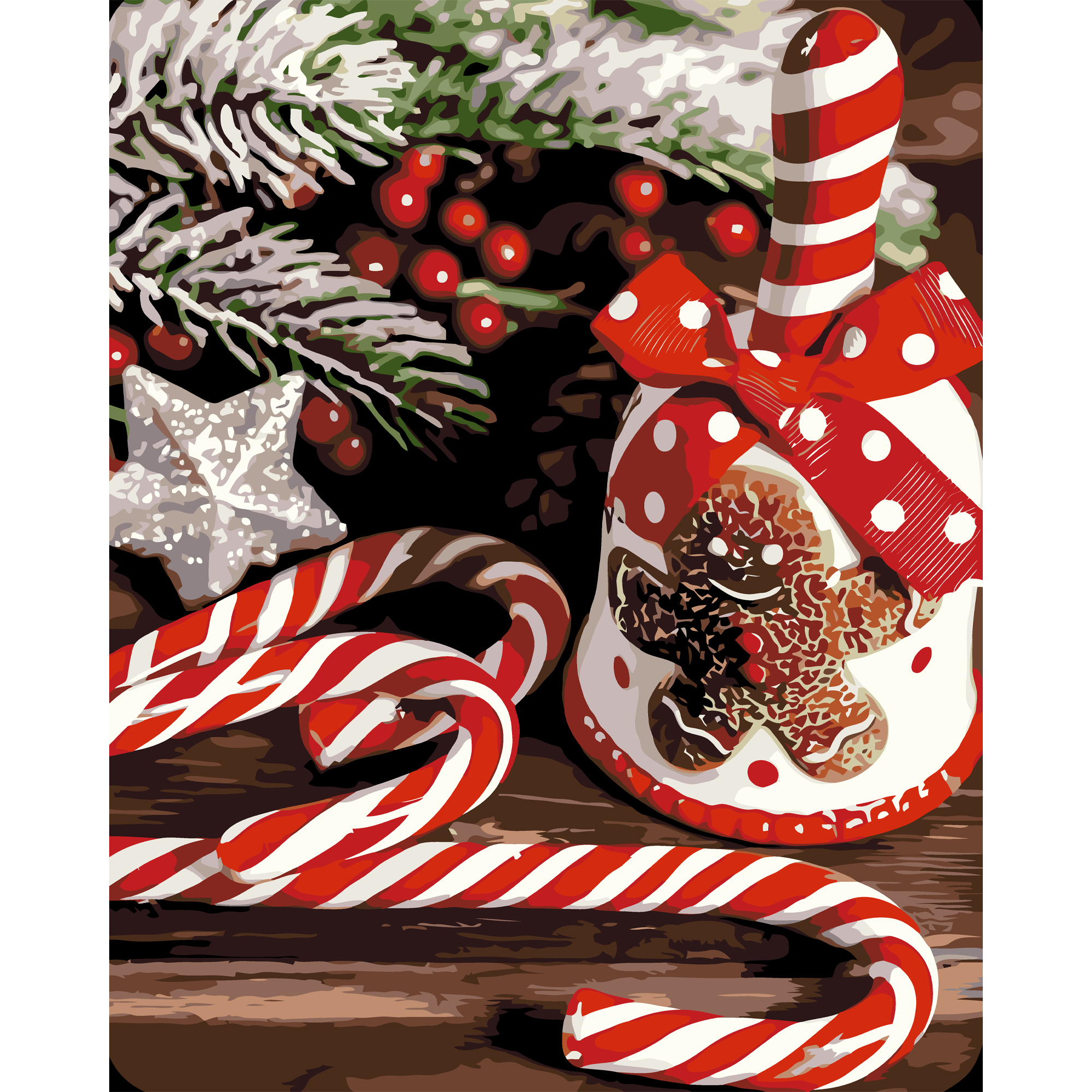 Malen nach Zahlen Strategie Weihnachtsglocke, 40 x 50 cm (VG015)