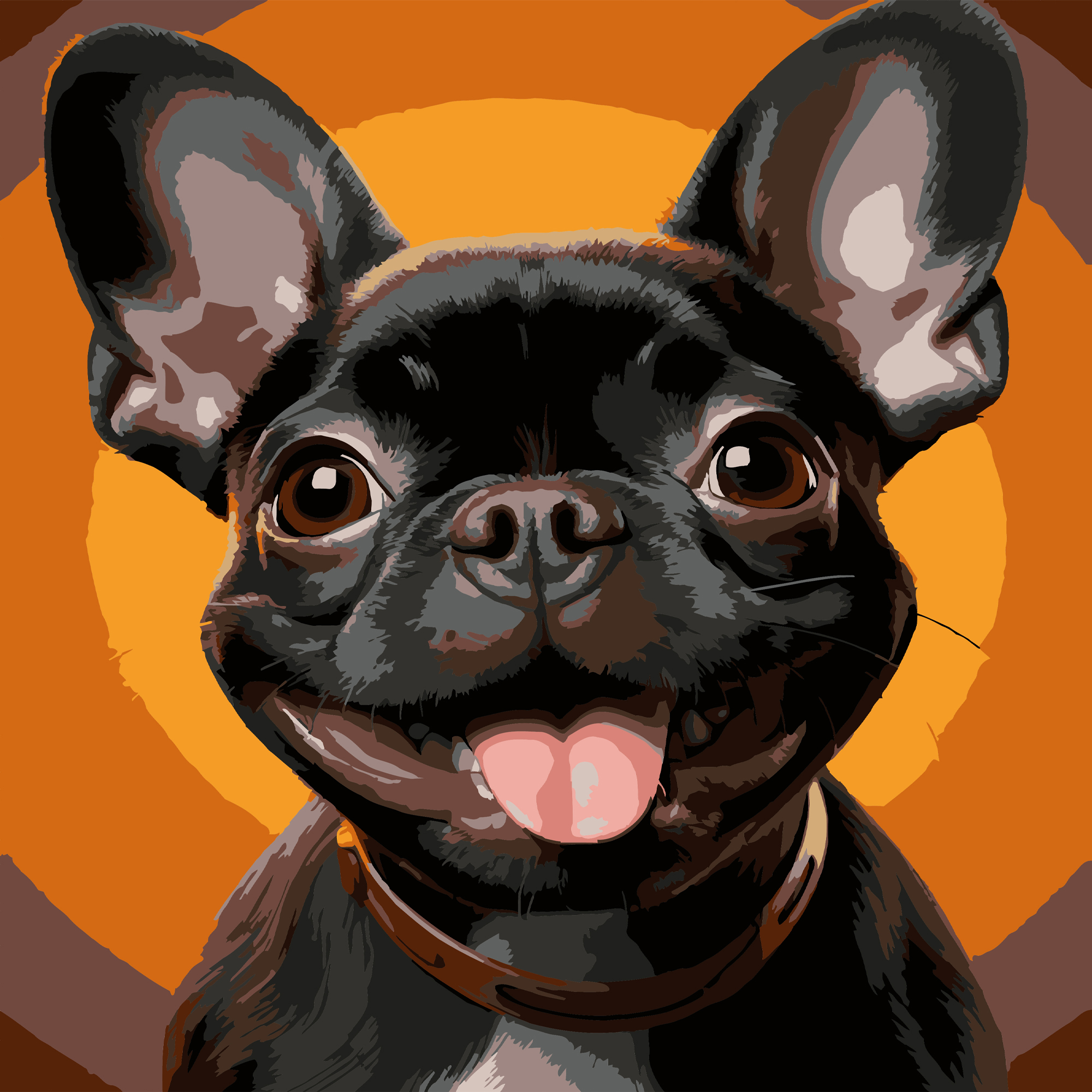 Улыбающийся бульдог 