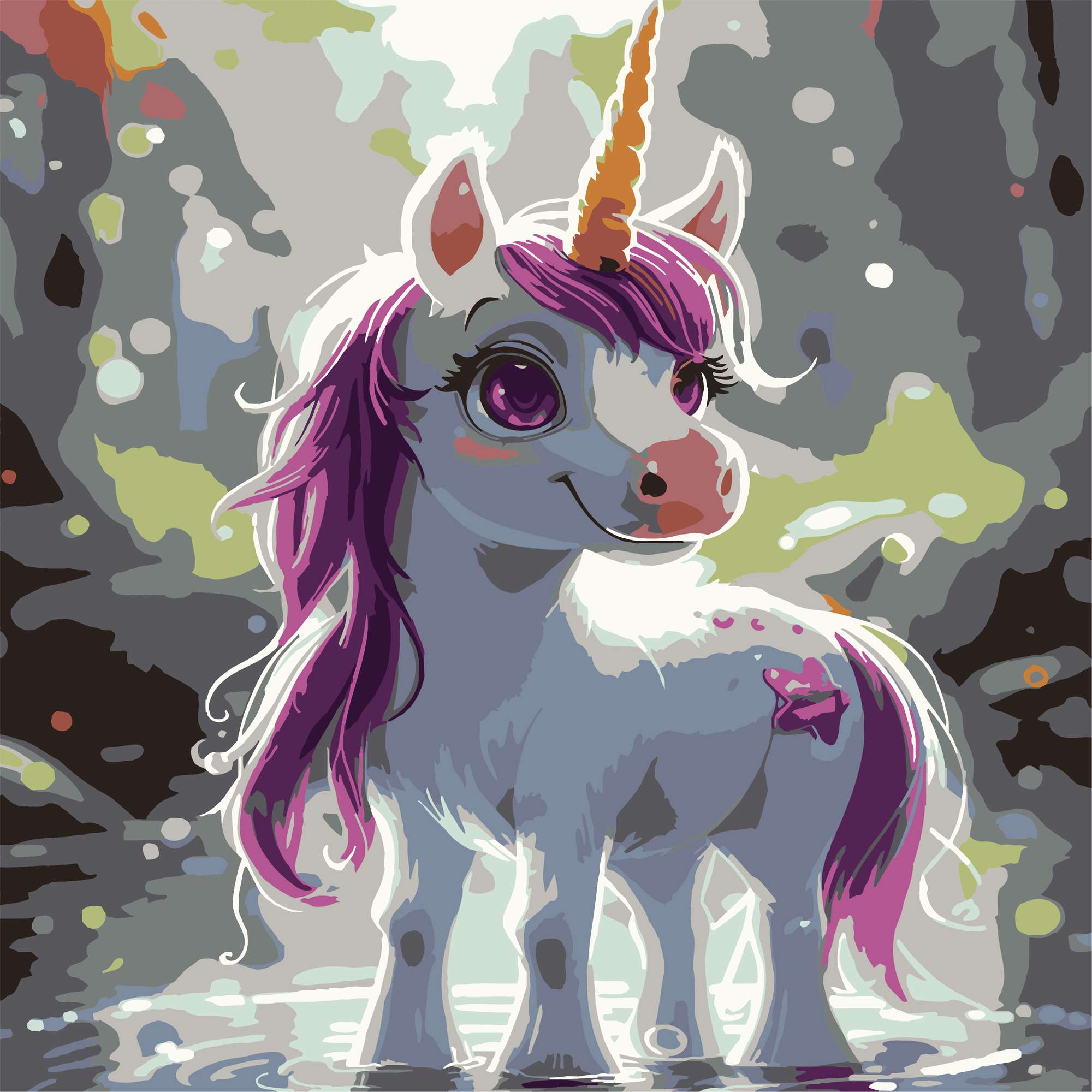 Единорог в лесу 