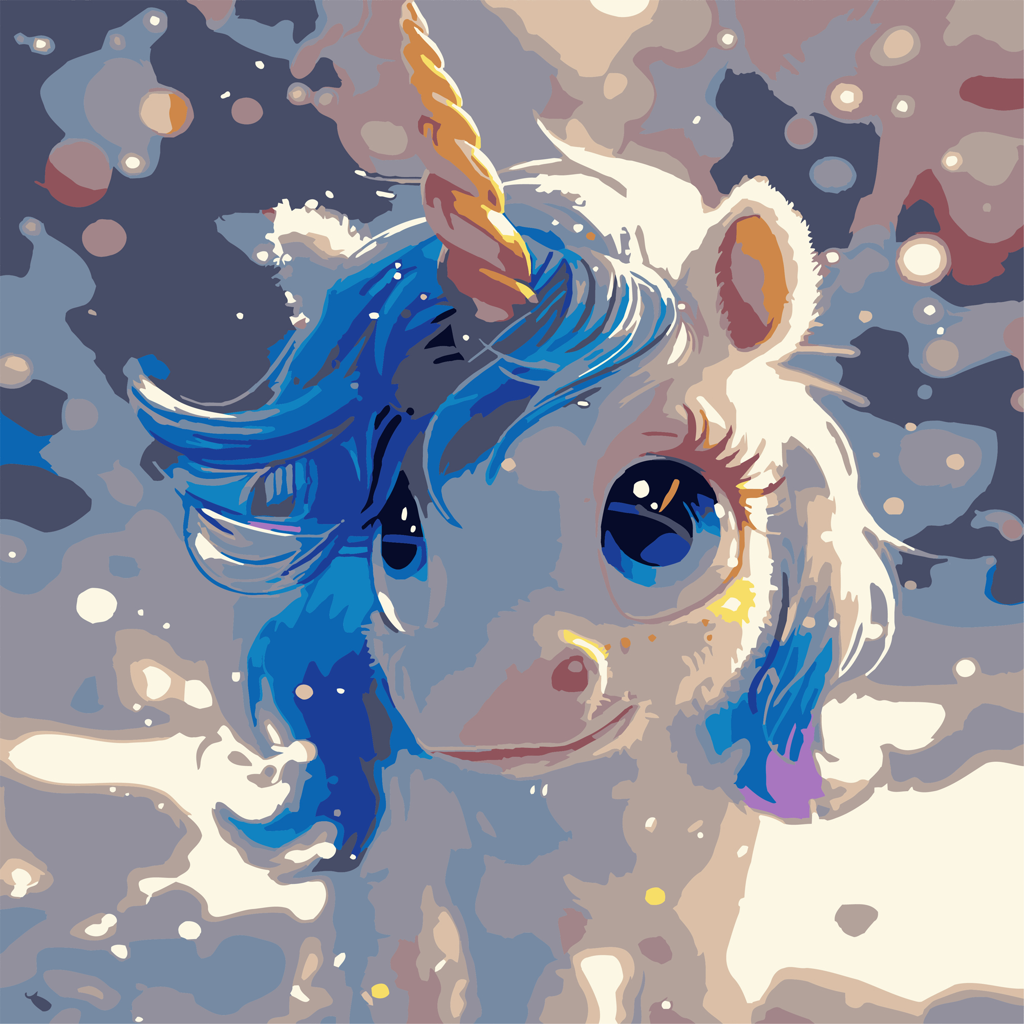 Голубой единорог 