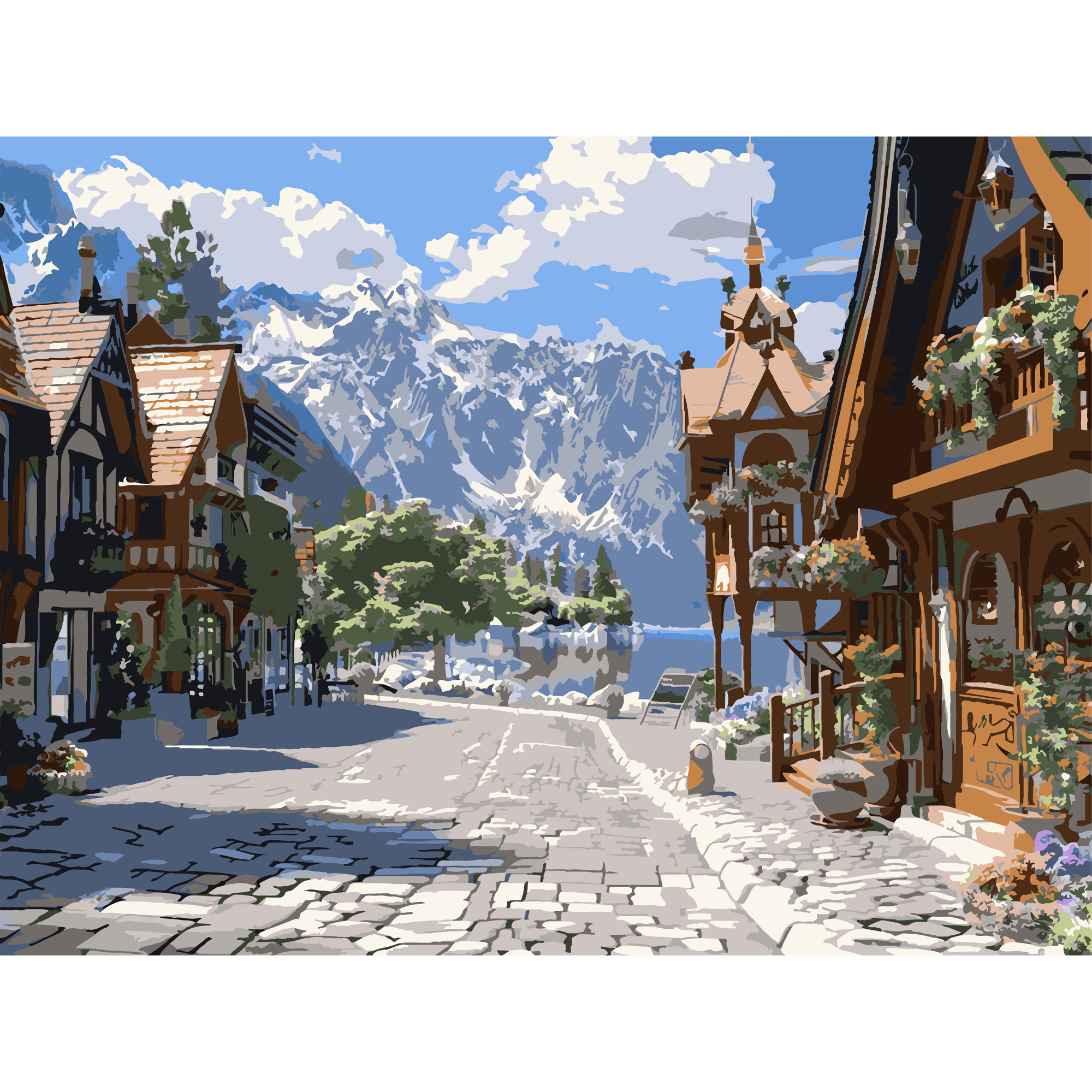 Тихая улочка 30Х40 (SS-1249)