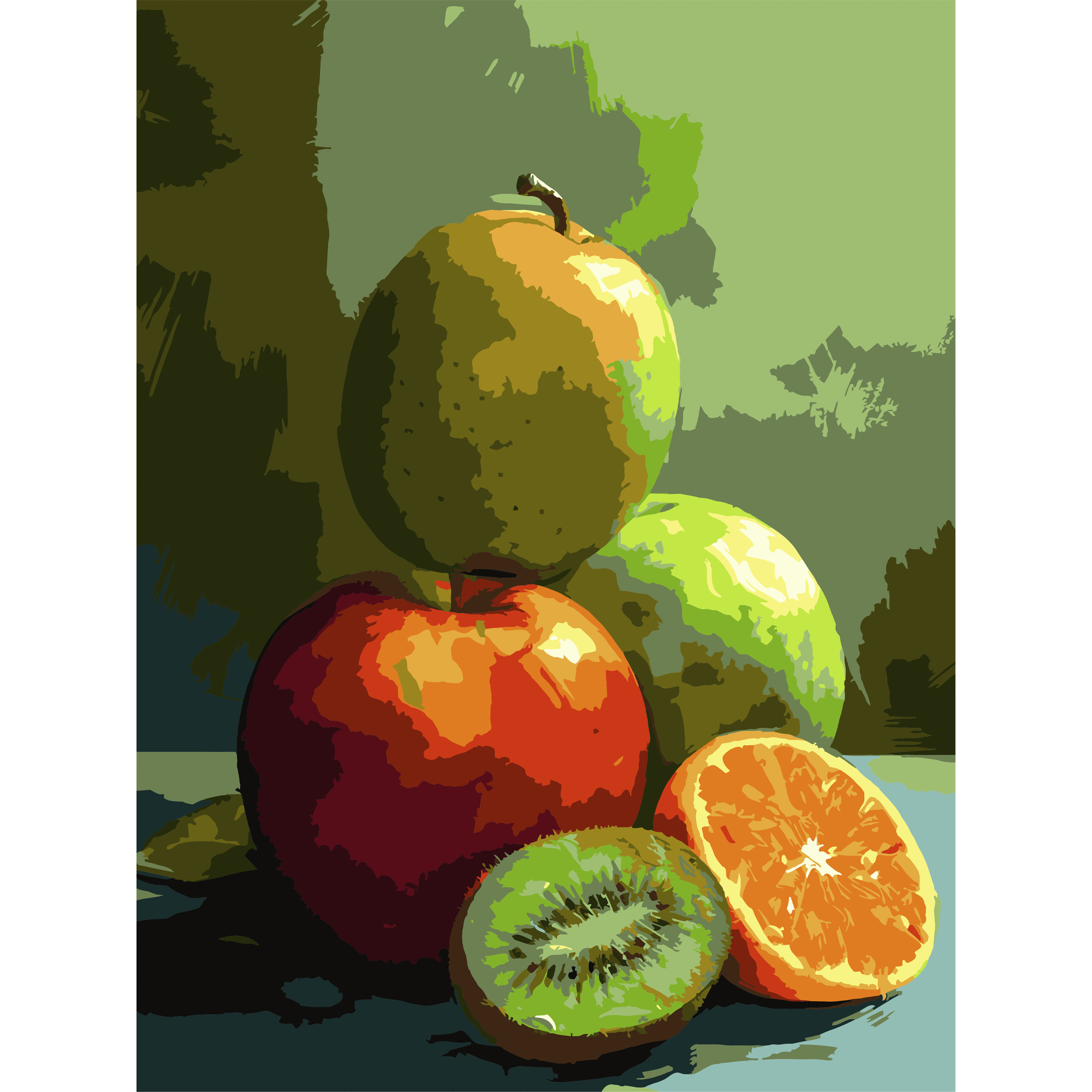 Malen nach Zahlen Strateg Saftige Früchte 30Х40 (SS-1268)