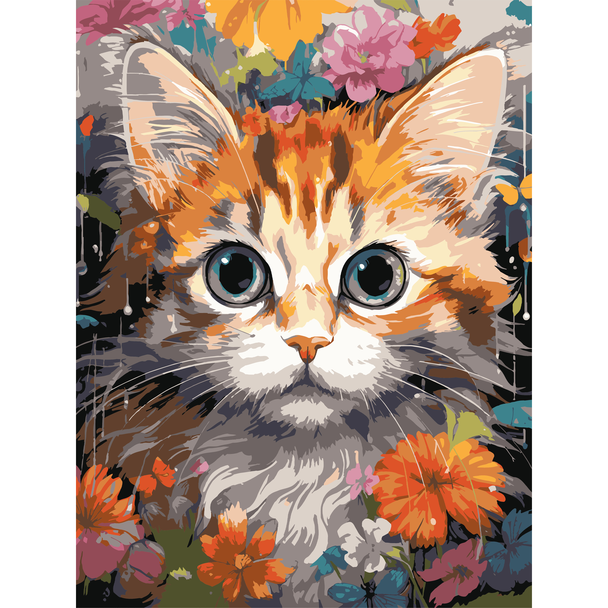 Malen nach Zahlen Strateg Rotes Kätzchen 30Х40 (SS-1290)