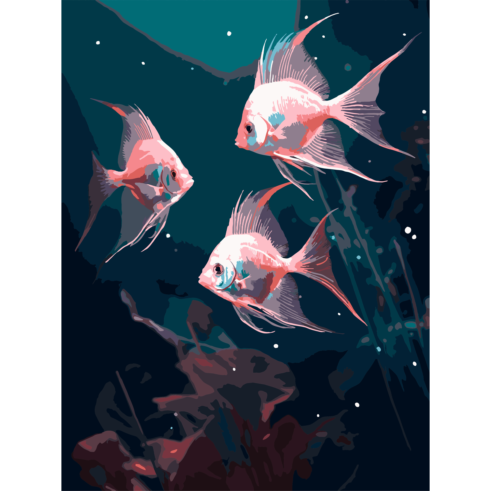 Яркие рыбы 30Х40 (SS-1291)