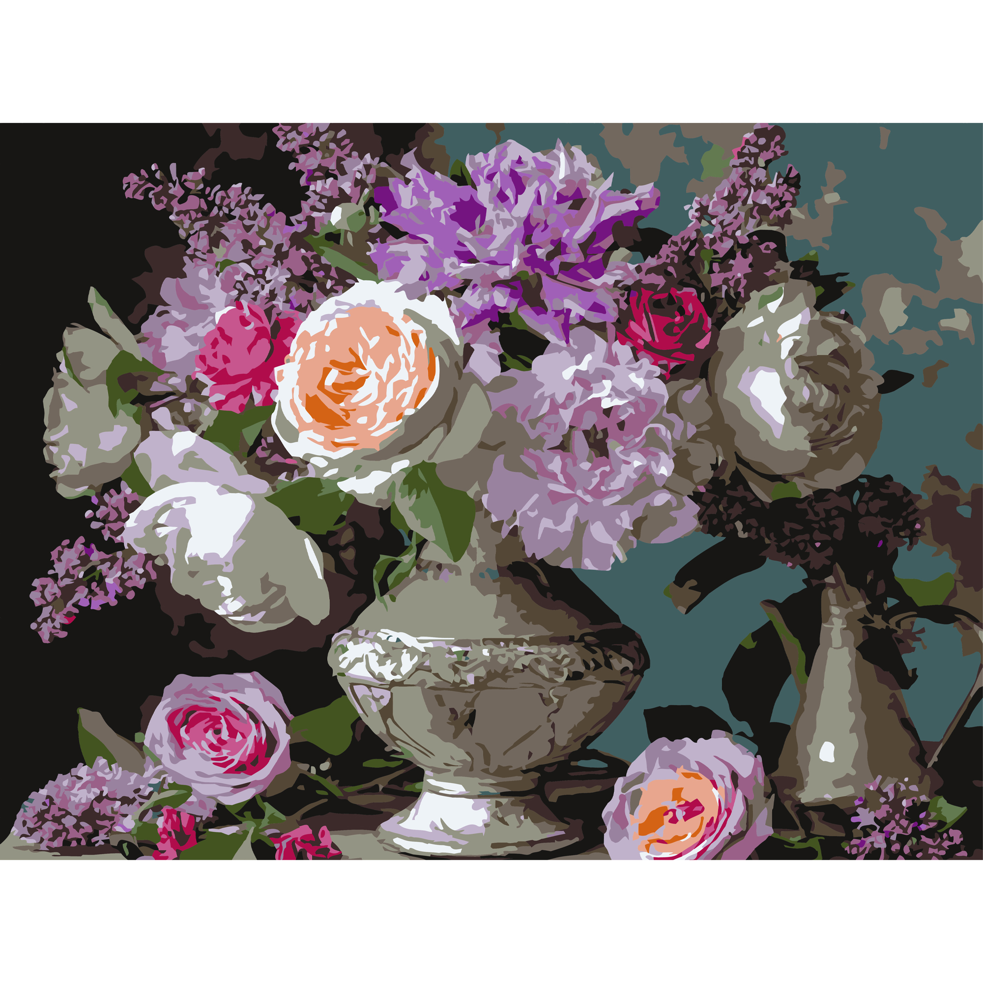 Різноманітні квіти 30Х40 (SS-1315)