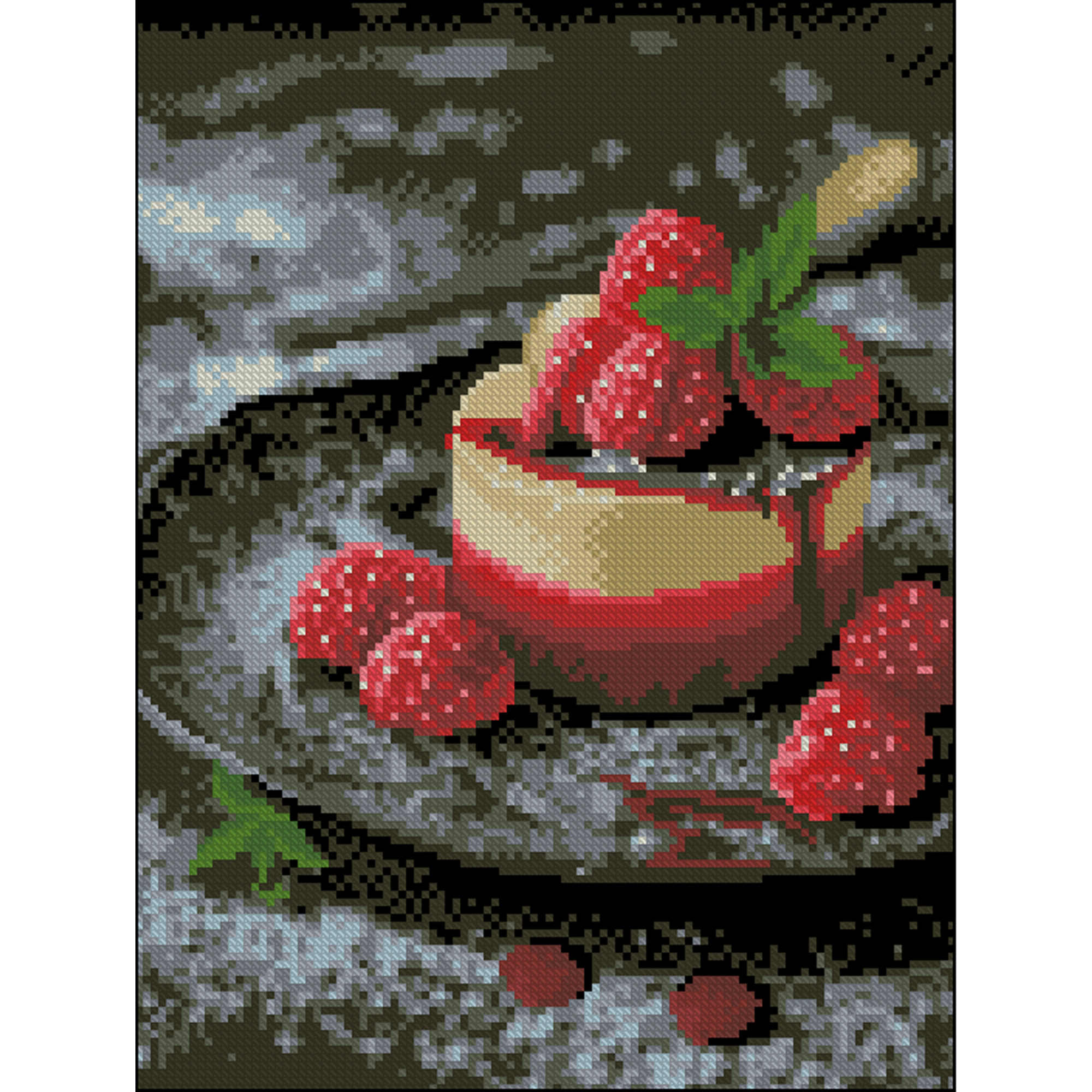 Алмазна картина Strateg Малиновий десерт 