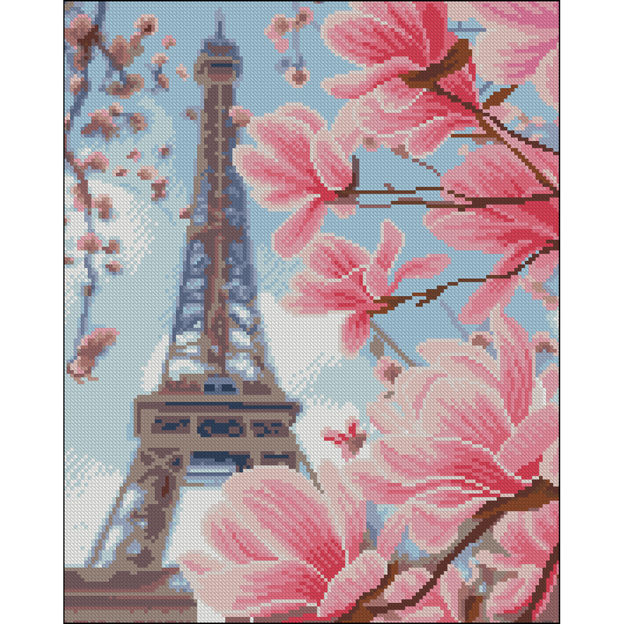 Алмазна картина Strateg Весняний Париж 