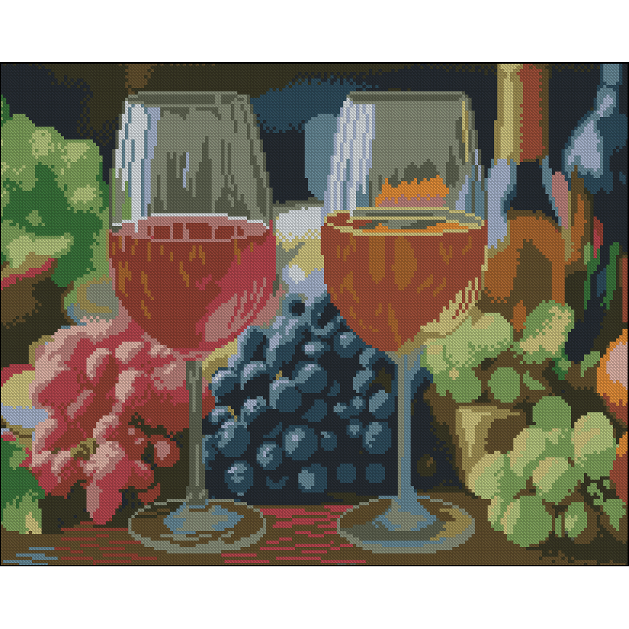 Diamond painting Strateg Wine still life 