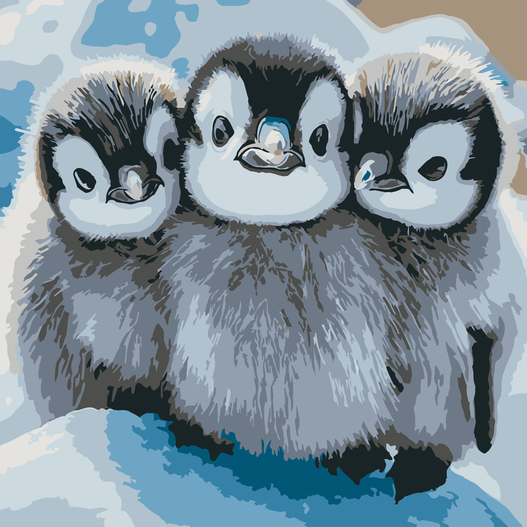 Трое пингвинов 