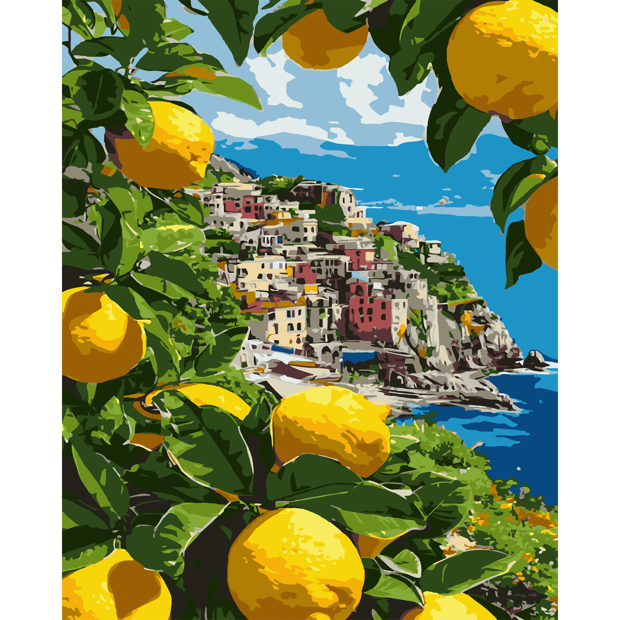 Лимонний пейзаж 40Х50 (VG018)