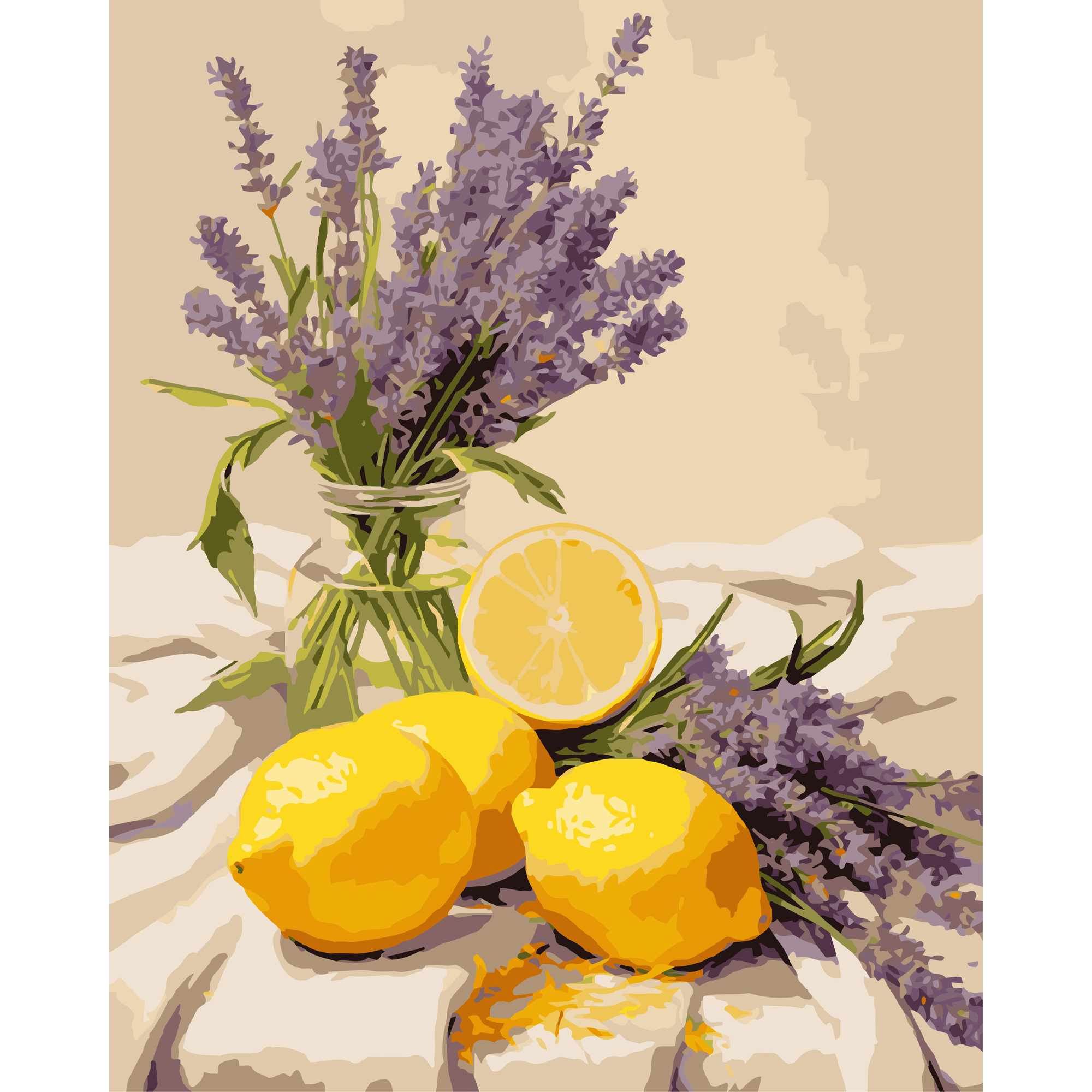 Lavender with lemons 40X50 (VG024)