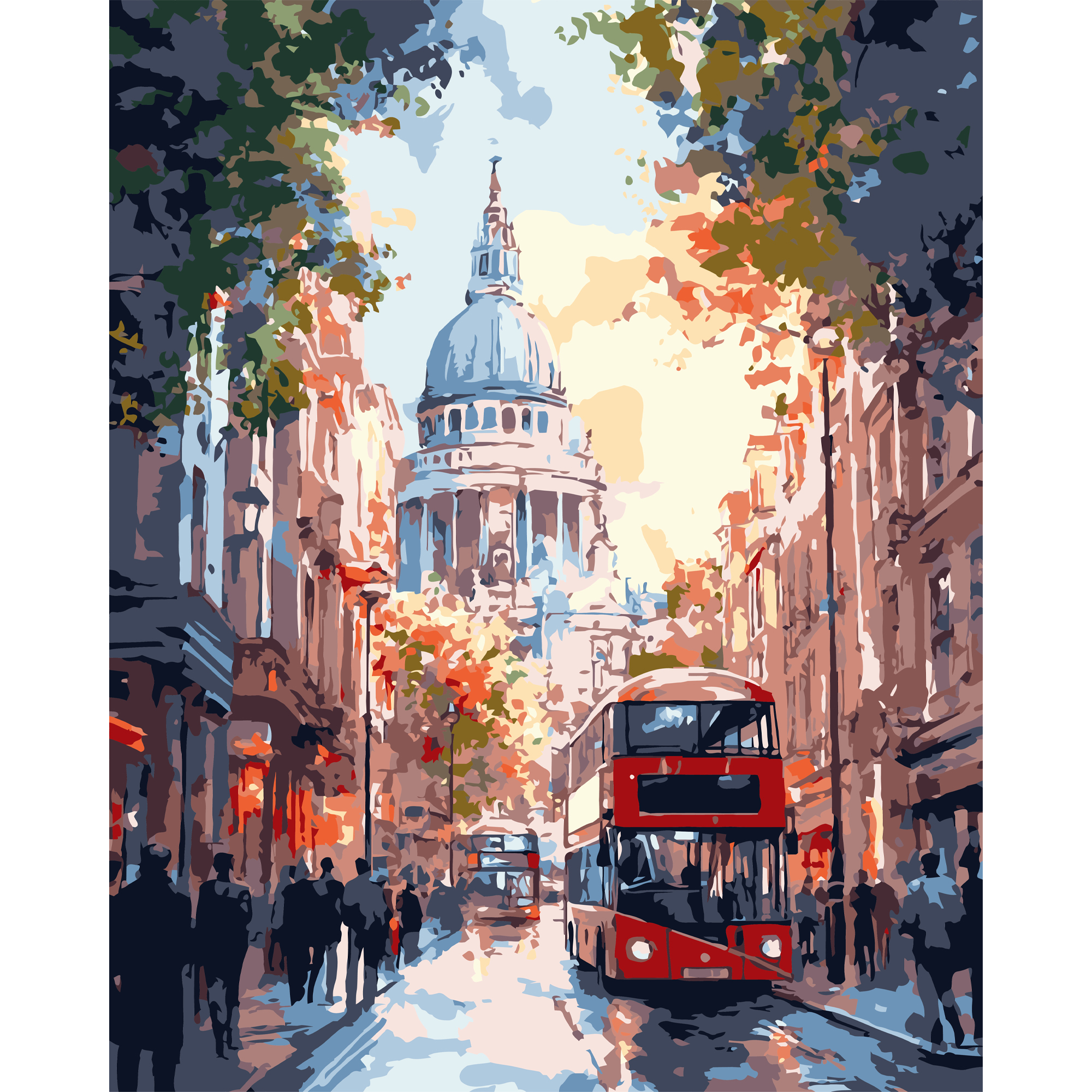 Colorful city 40X50 (VG028)