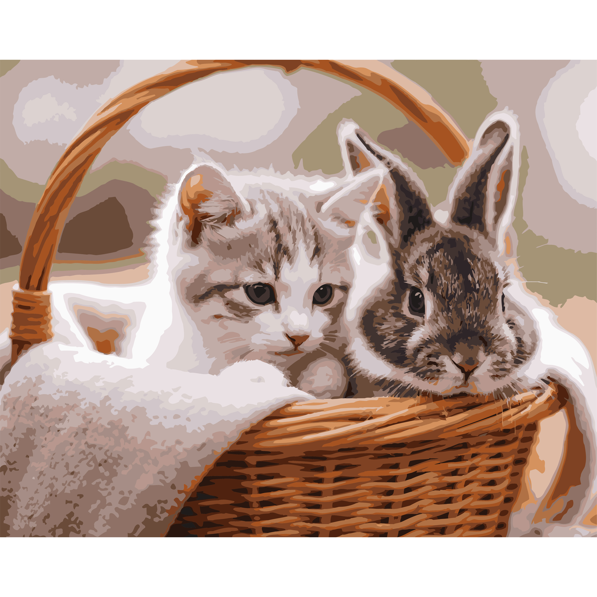 Кошеня з кроликом 40Х50 (VG031)