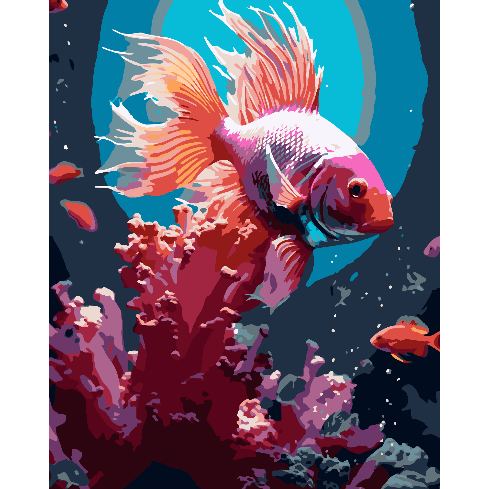 Розовая рыба 