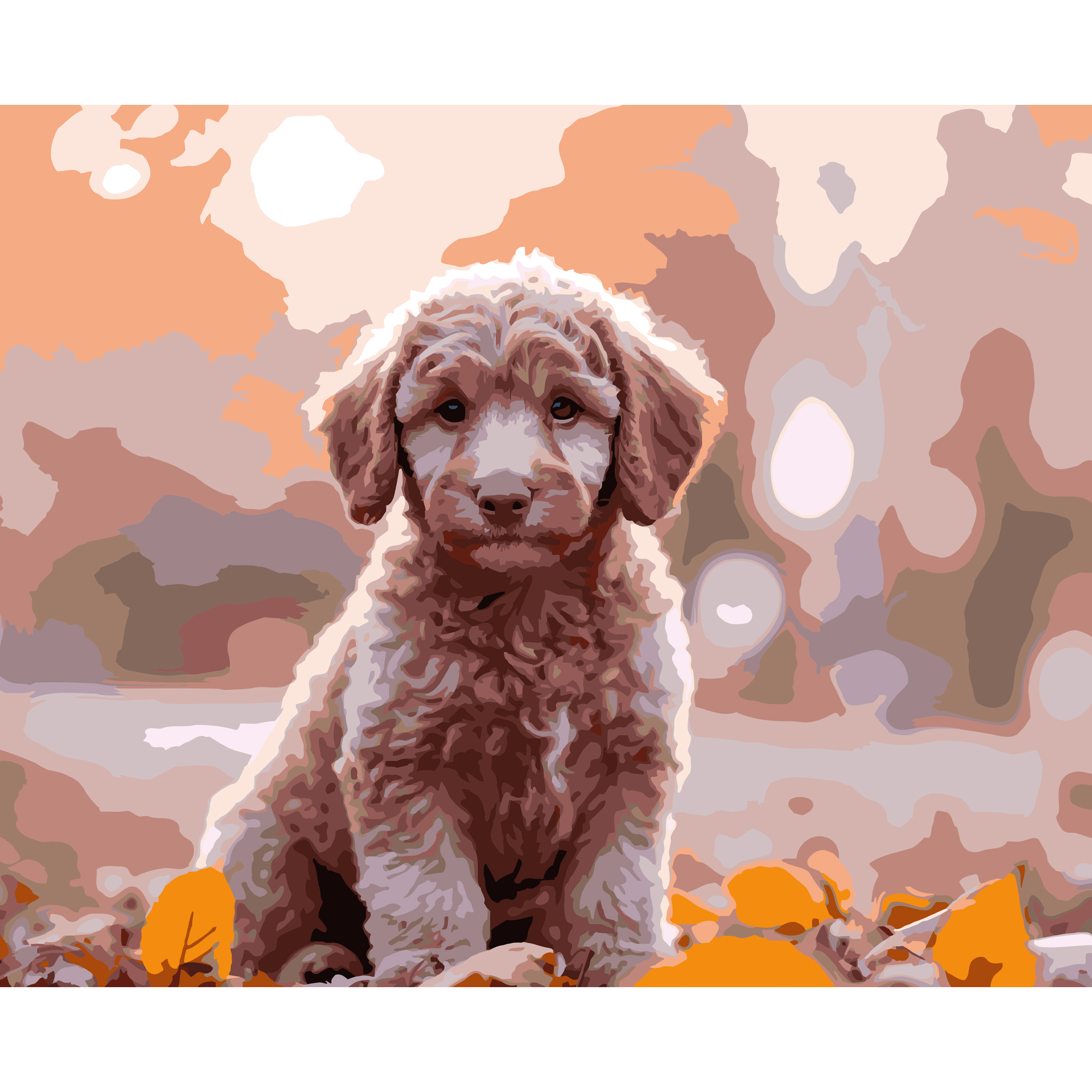 Осінній песик 40Х50 (VG041)