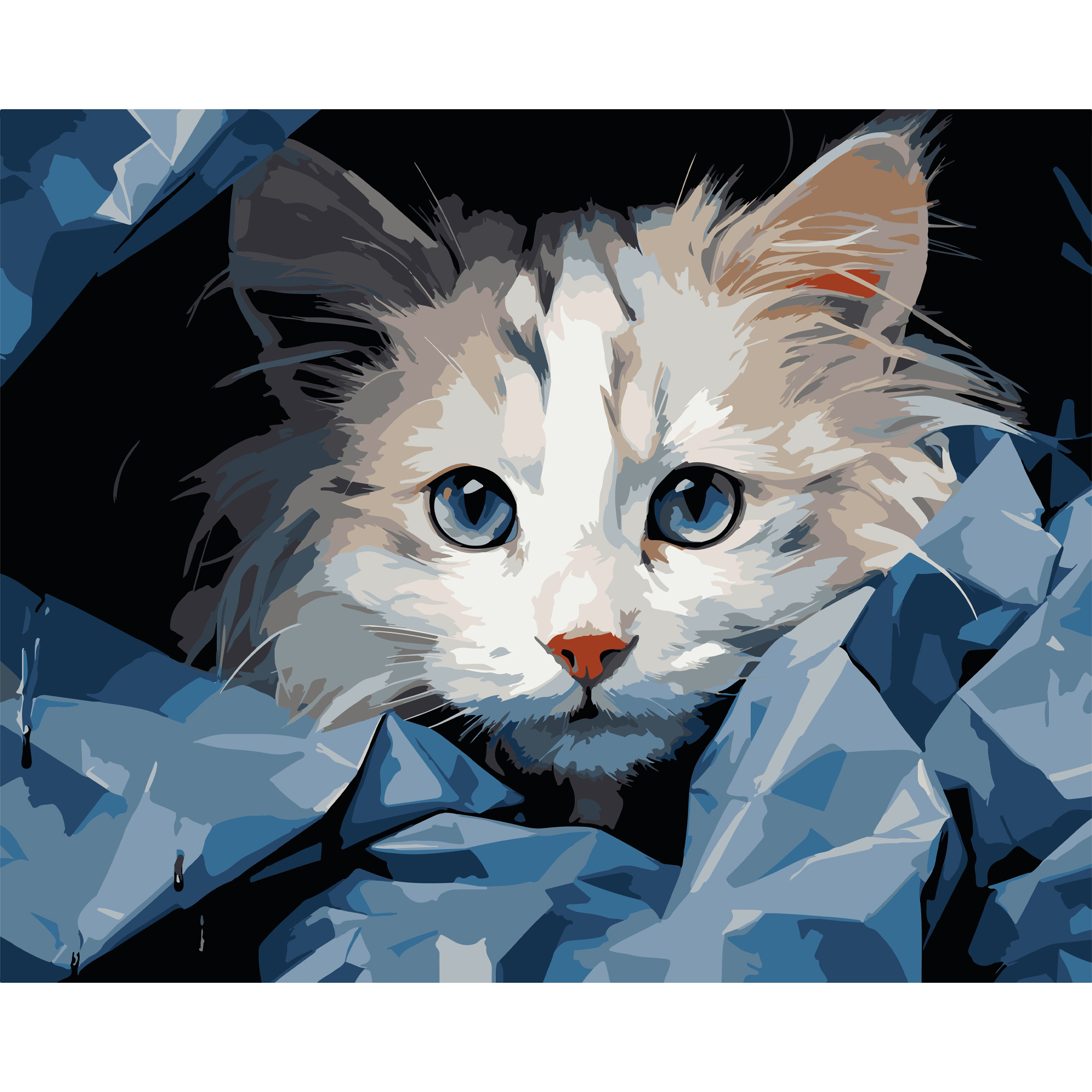 Блакитнооке кошеня 40Х50 (VG050)