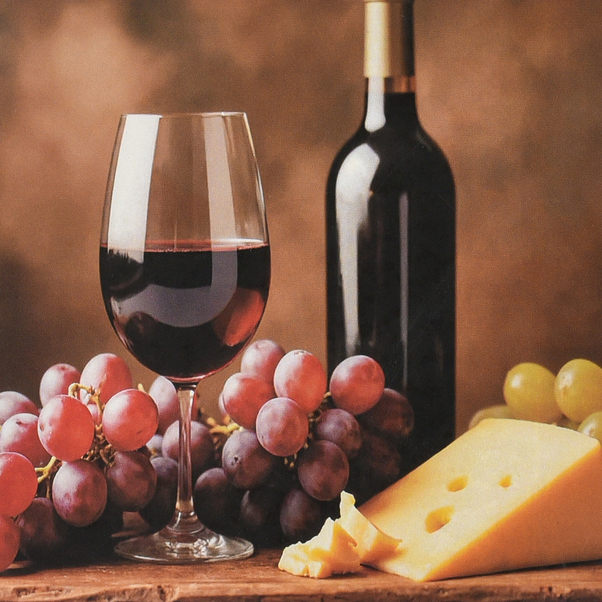 Алмазна картина Strateg Келих вина 