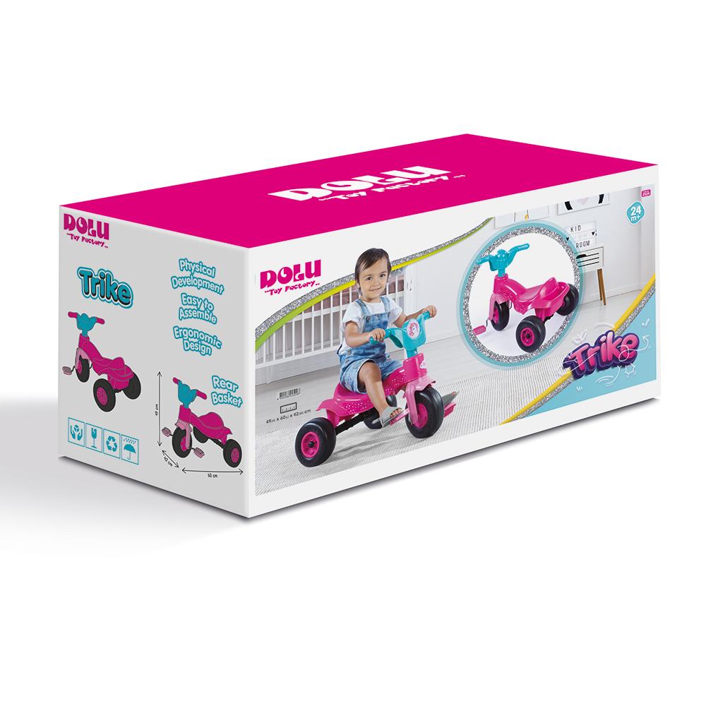 Children's three-wheeled pink bicycle TM Dolu 2529D