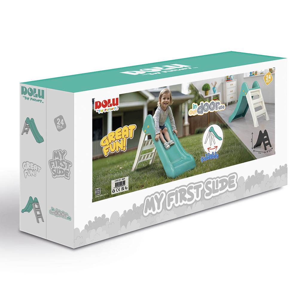 Children's turquoise slide TM Dolu 24m+ 2601D
