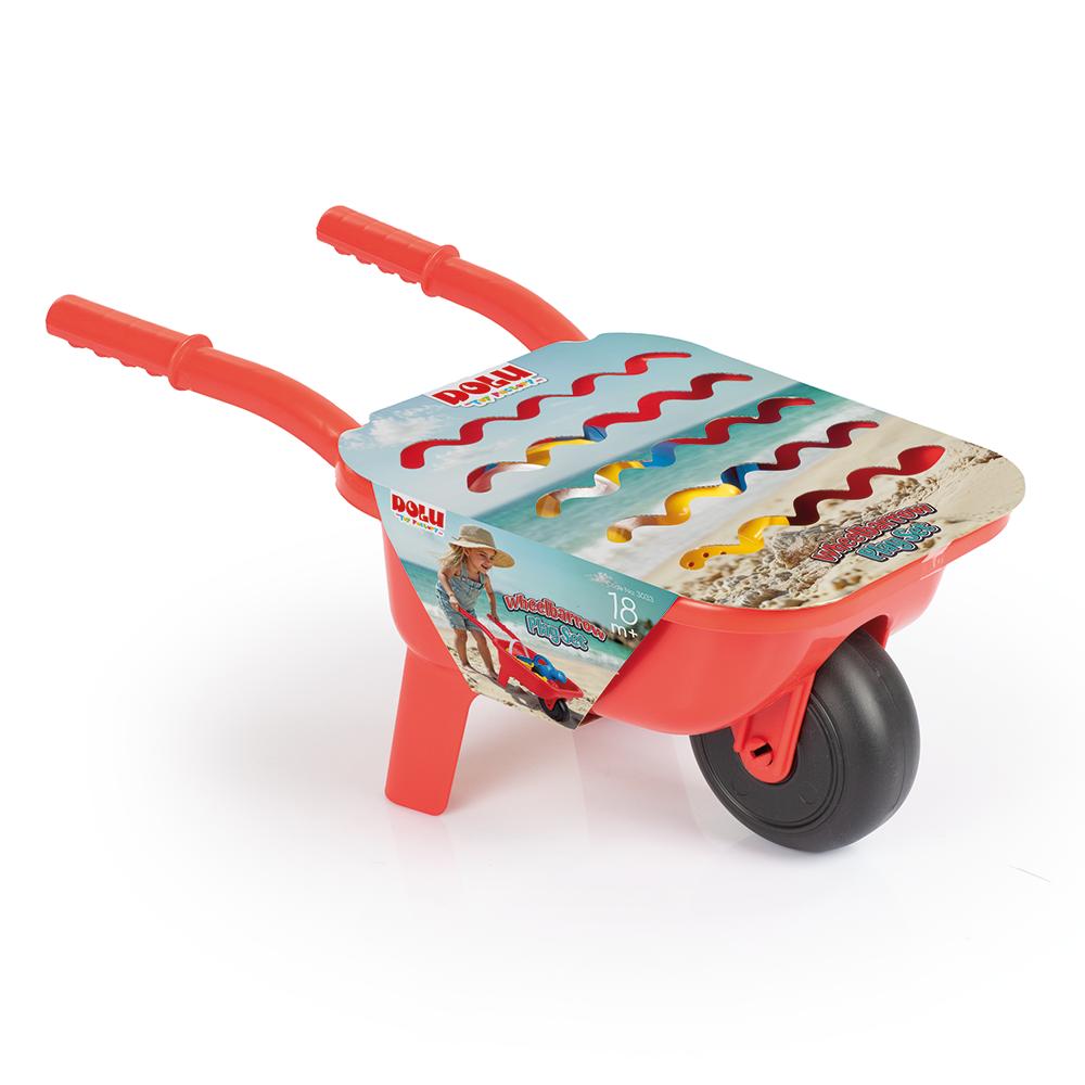 Children's sand play set in a wheelbarrow TM Dolu 3033D