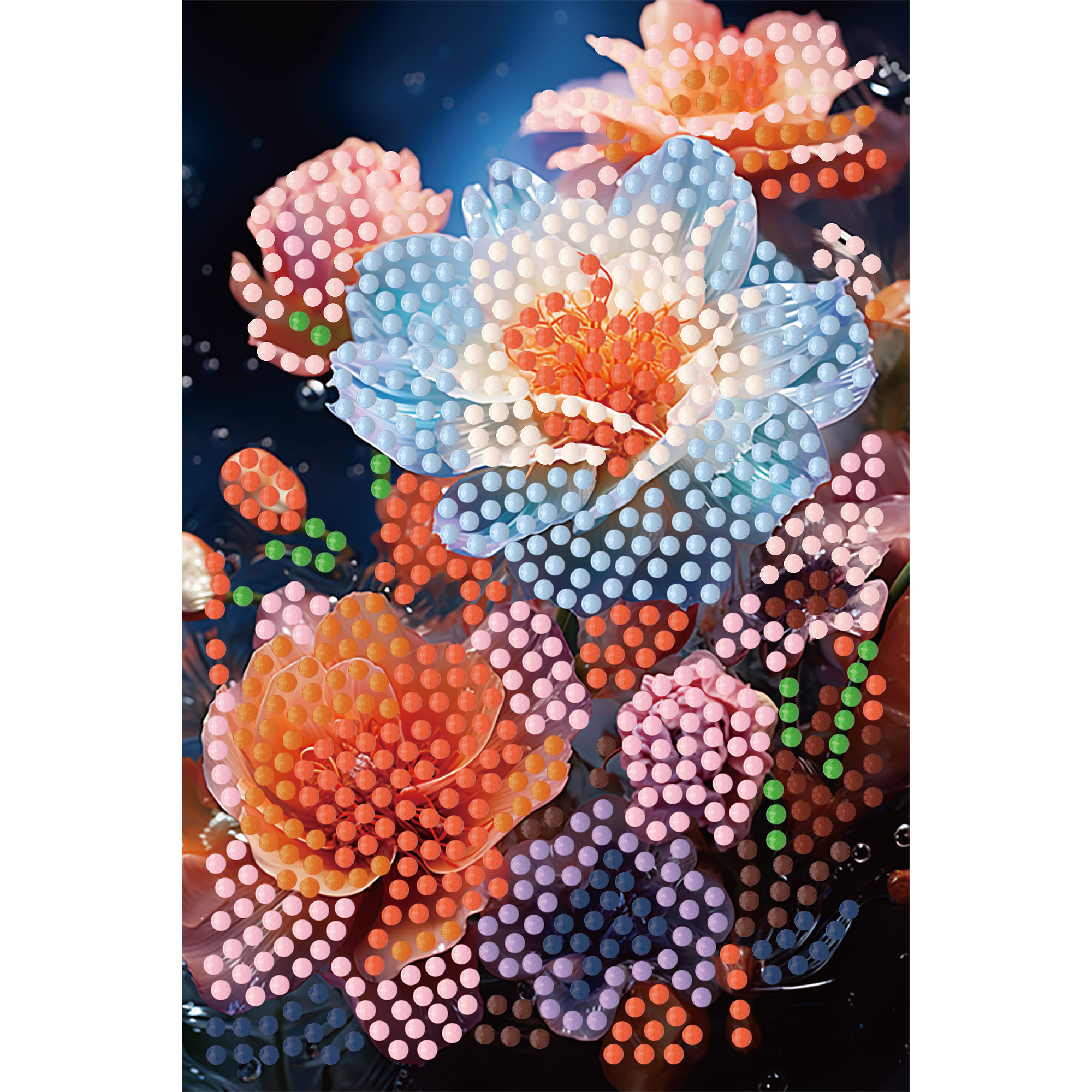 Алмазная картина Strateg Свет цветов 