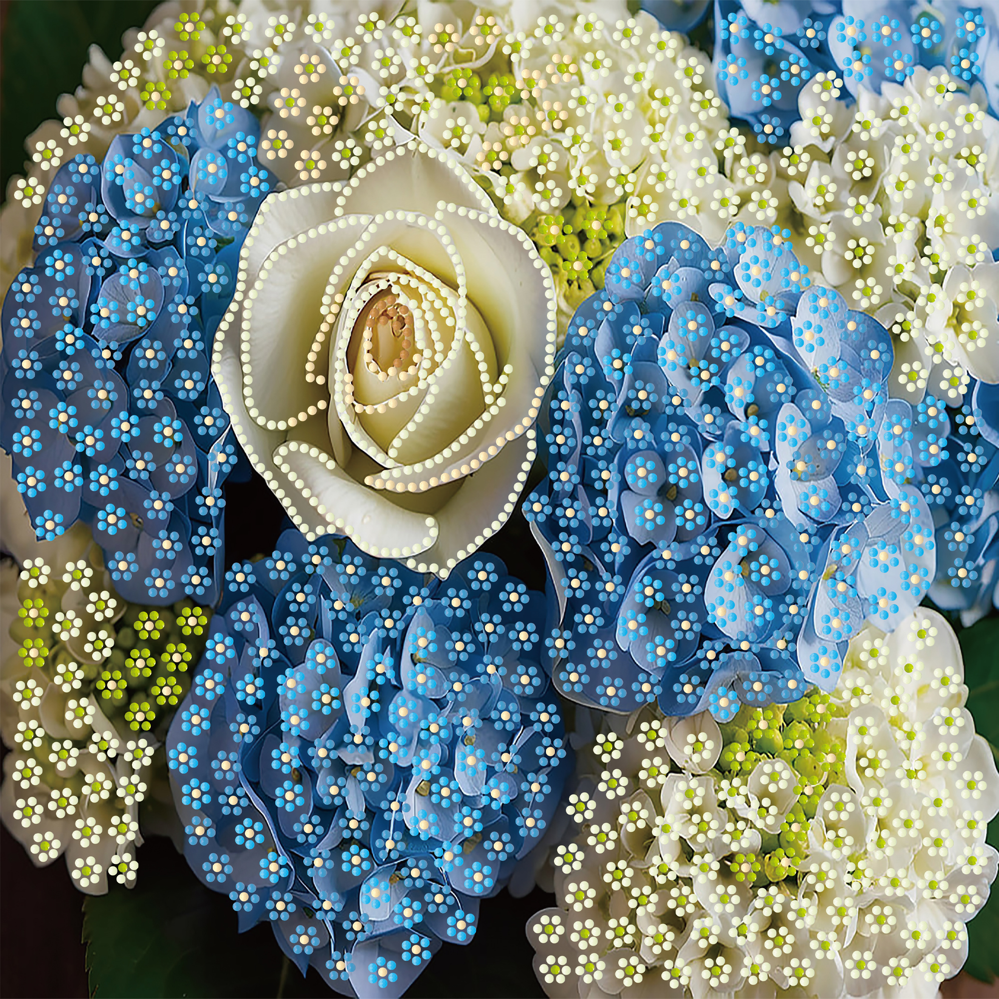 Diamond painting Strateg Delicate bouquet 