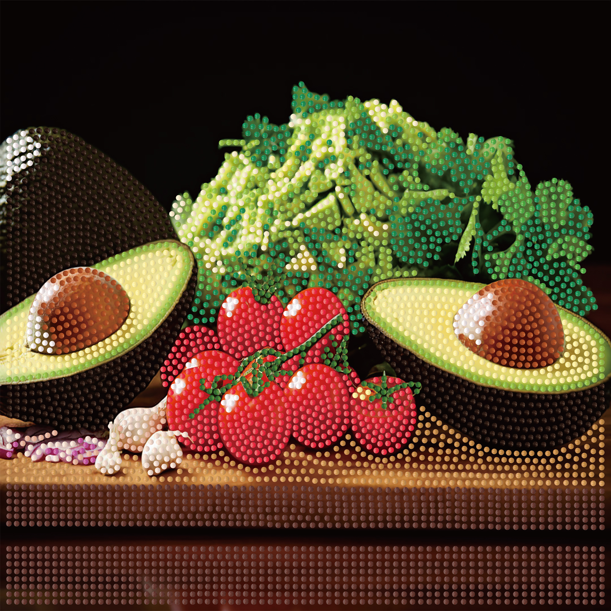 Diamond Painting Strateg Saftiges Gemüse 