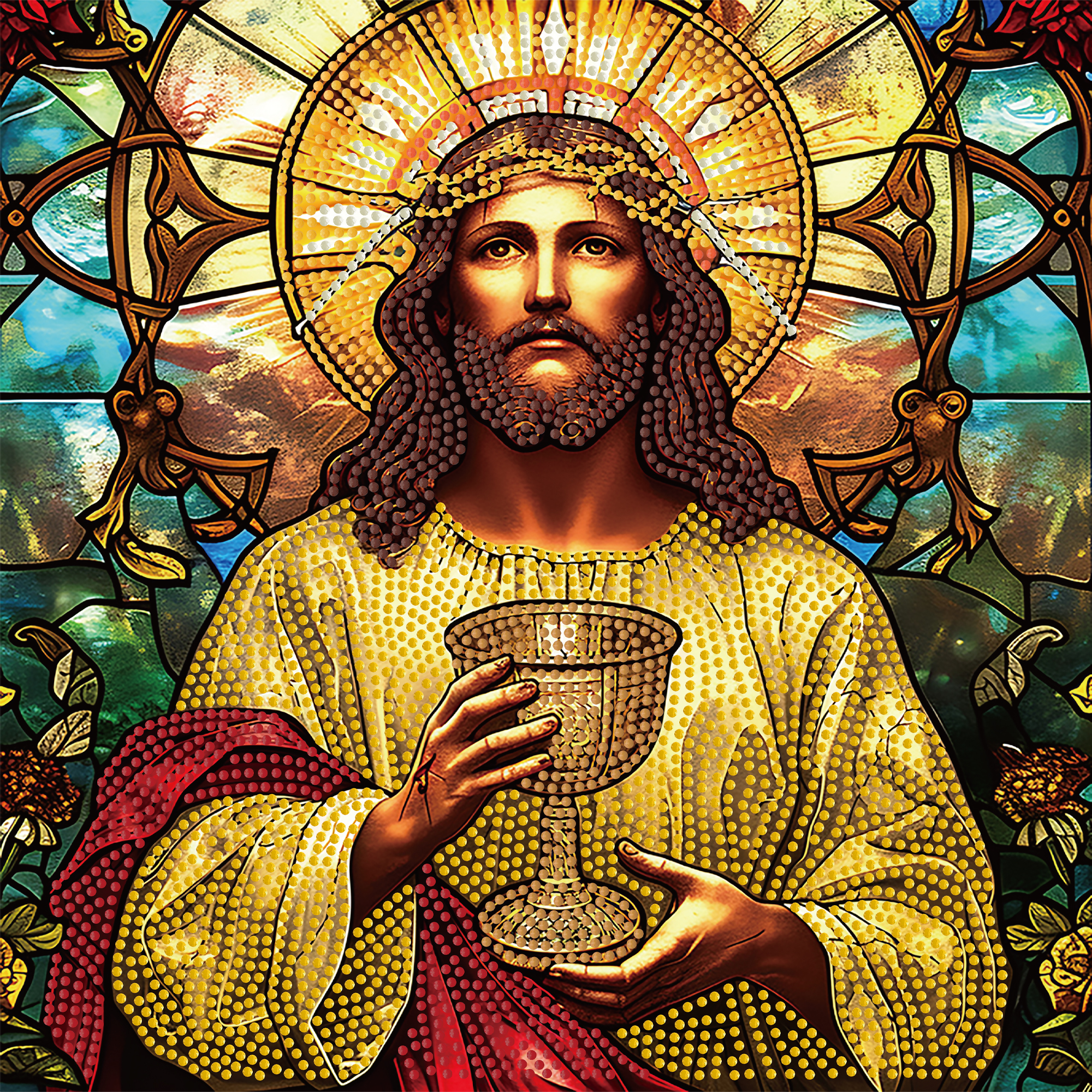 Diamond Painting Strateg Heiliger Kelch 