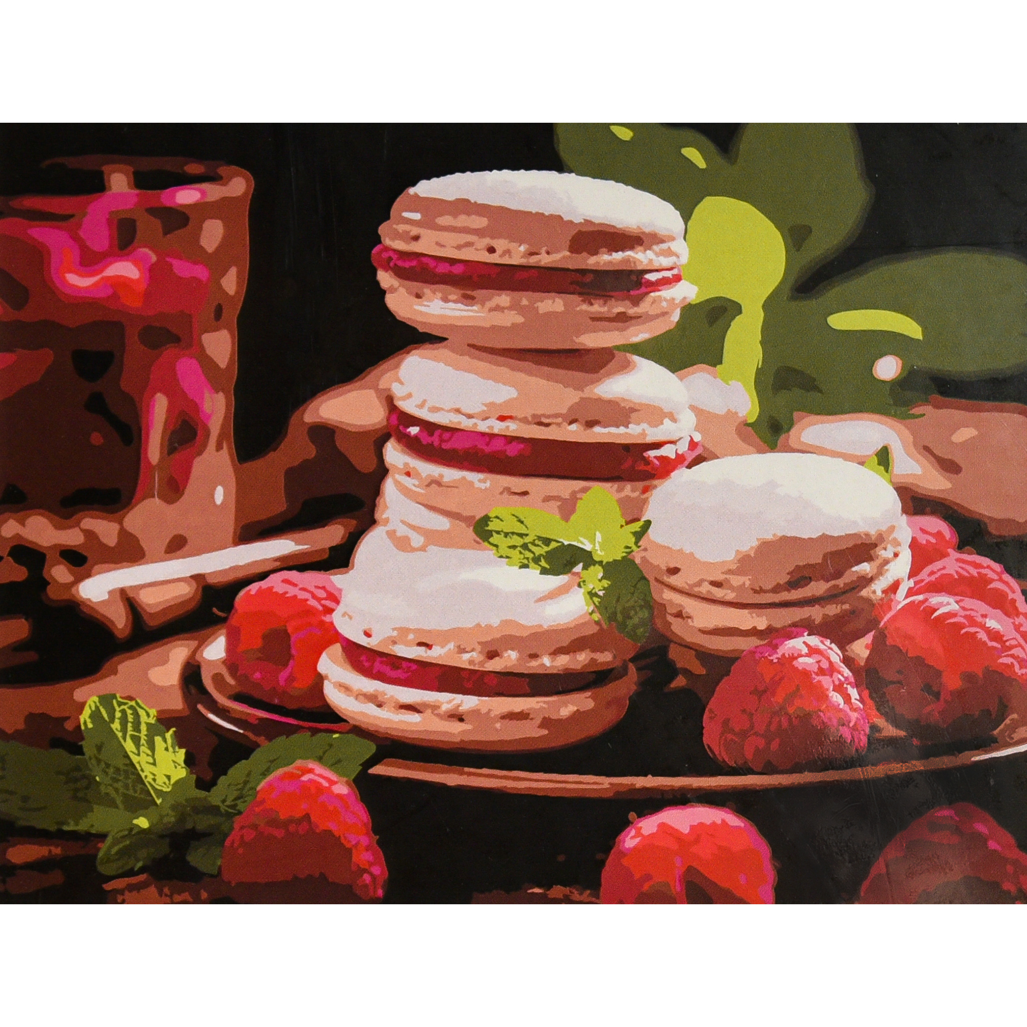 Малинові макаруни (SS-1328)