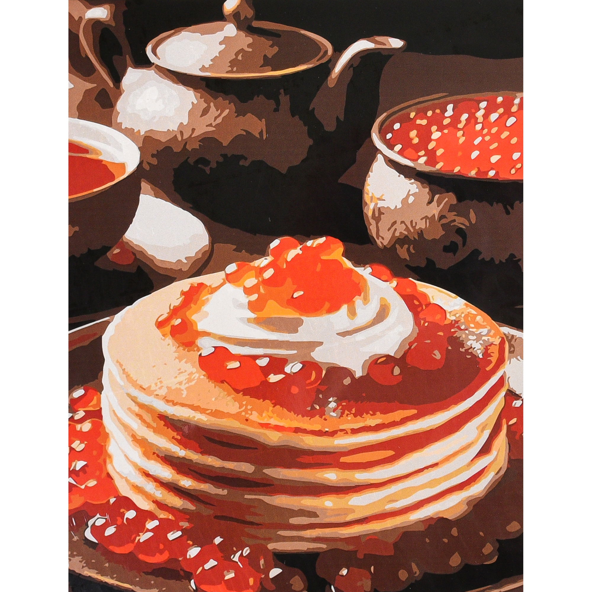 Масниця на чорному фоні (AH1305)