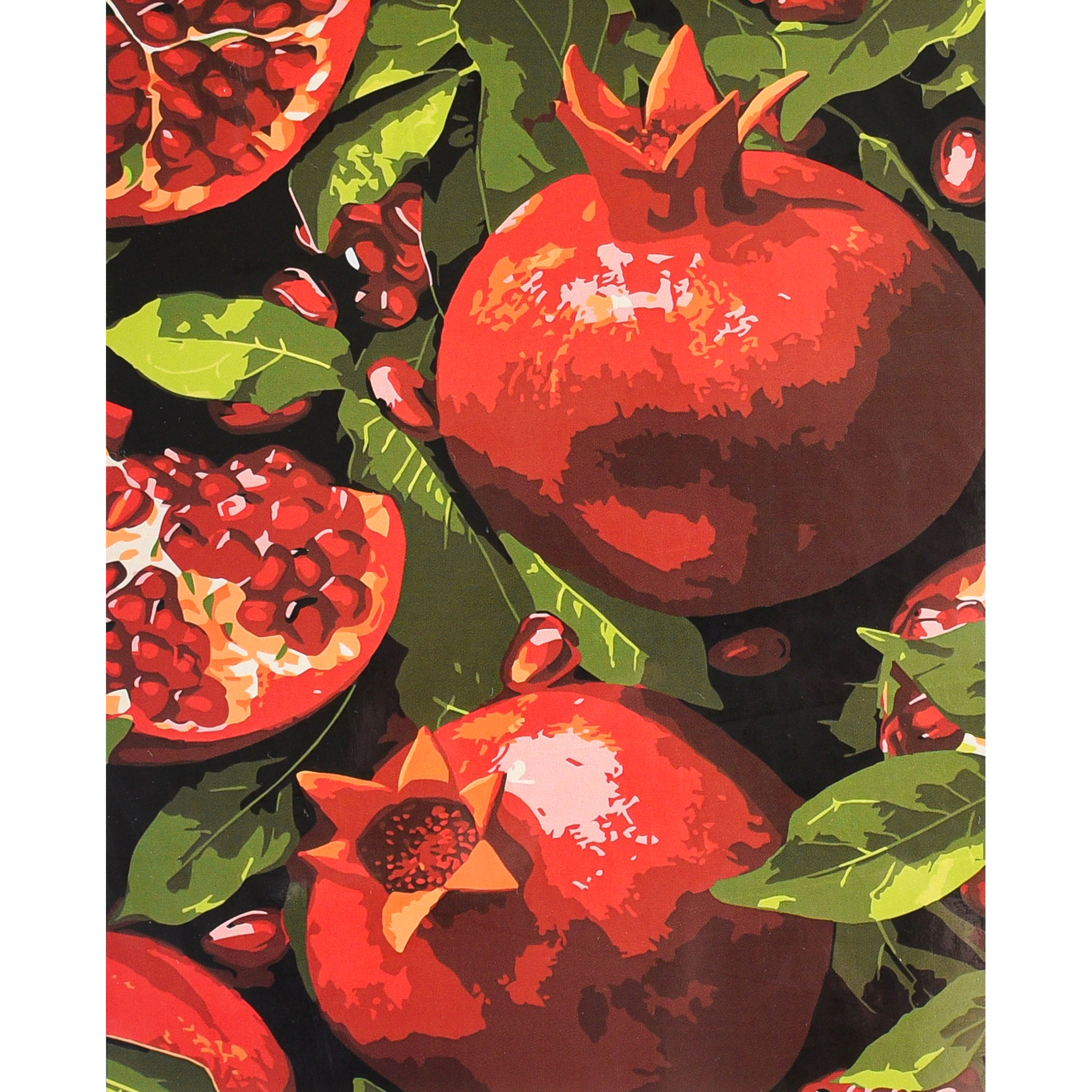 Рубіновий врожай на чорному фоні (AH1307)